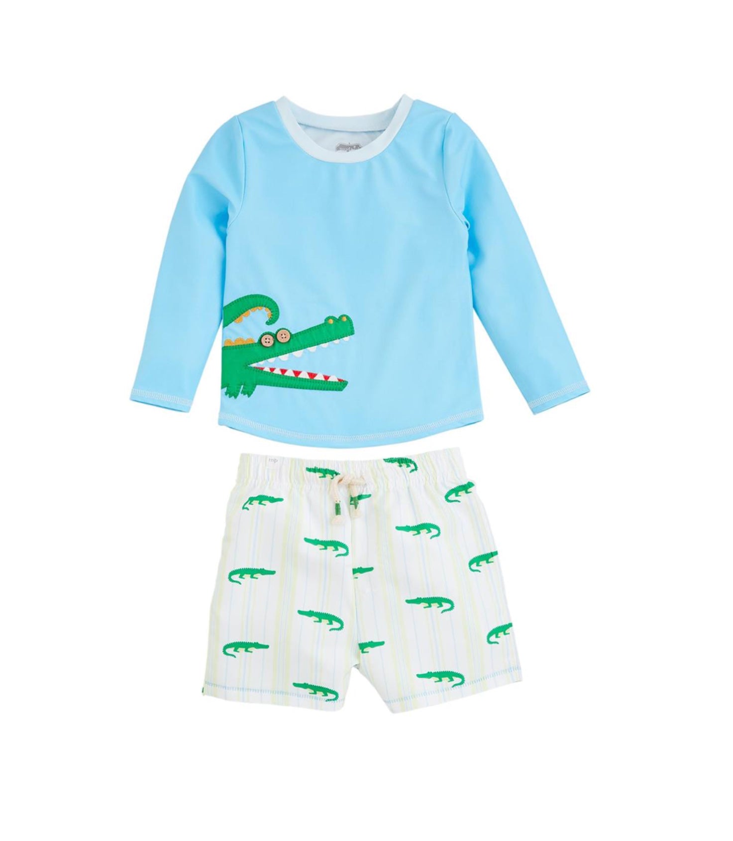 Gator Rash Guard Swim Trunk Set 12 18M Sneak A Peek Boutique