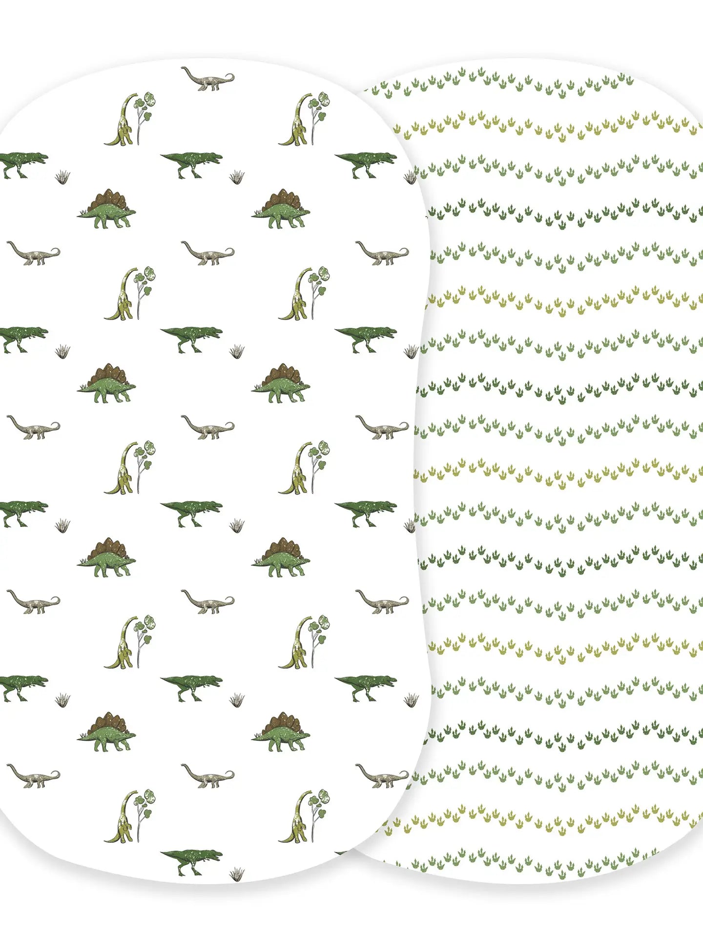 Dino Days and Dino Feet Changing Pad Cover/Bassinet Sheets