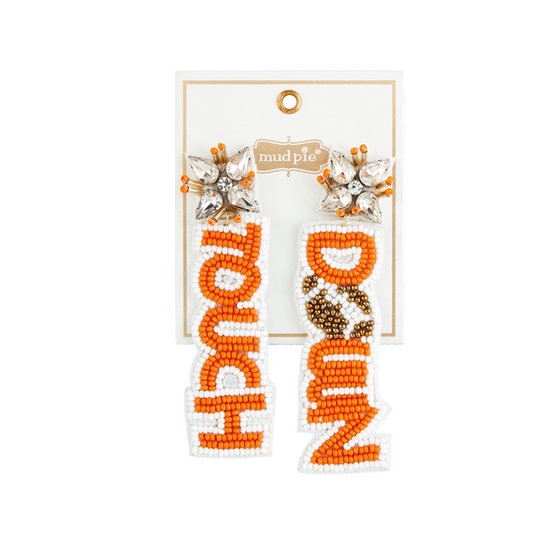 Touchdown Gameday Beaded Earrings