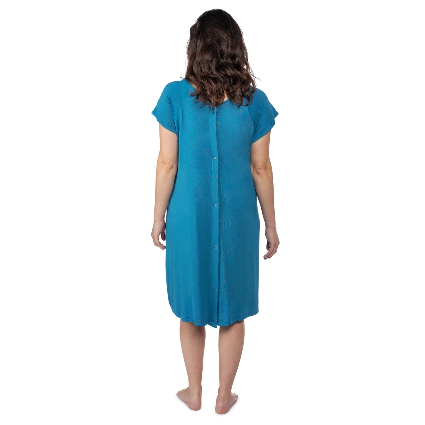 Blue Maternity Labor and Deliver/ Nursing Gown