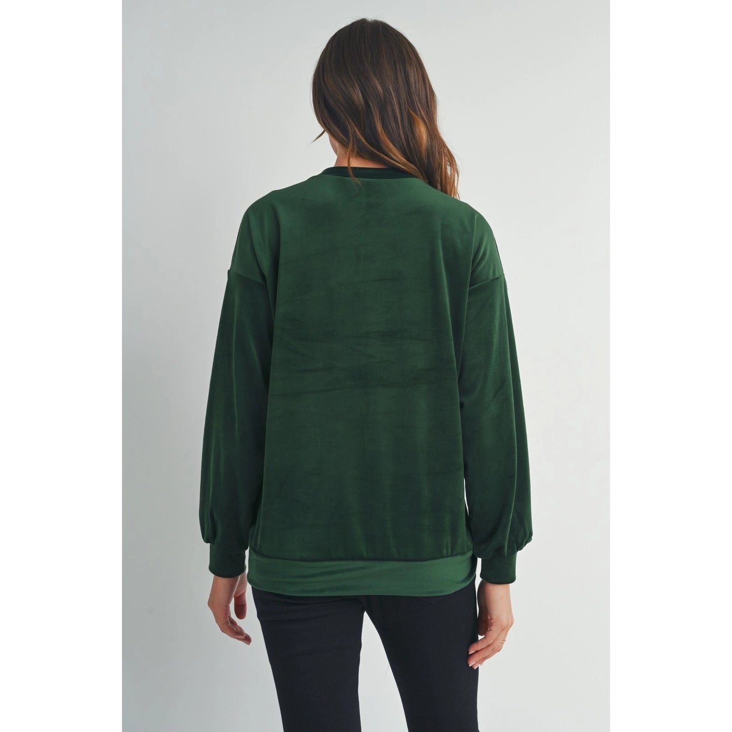 Velvet Mama Crewneck Maternity Sweatshirt