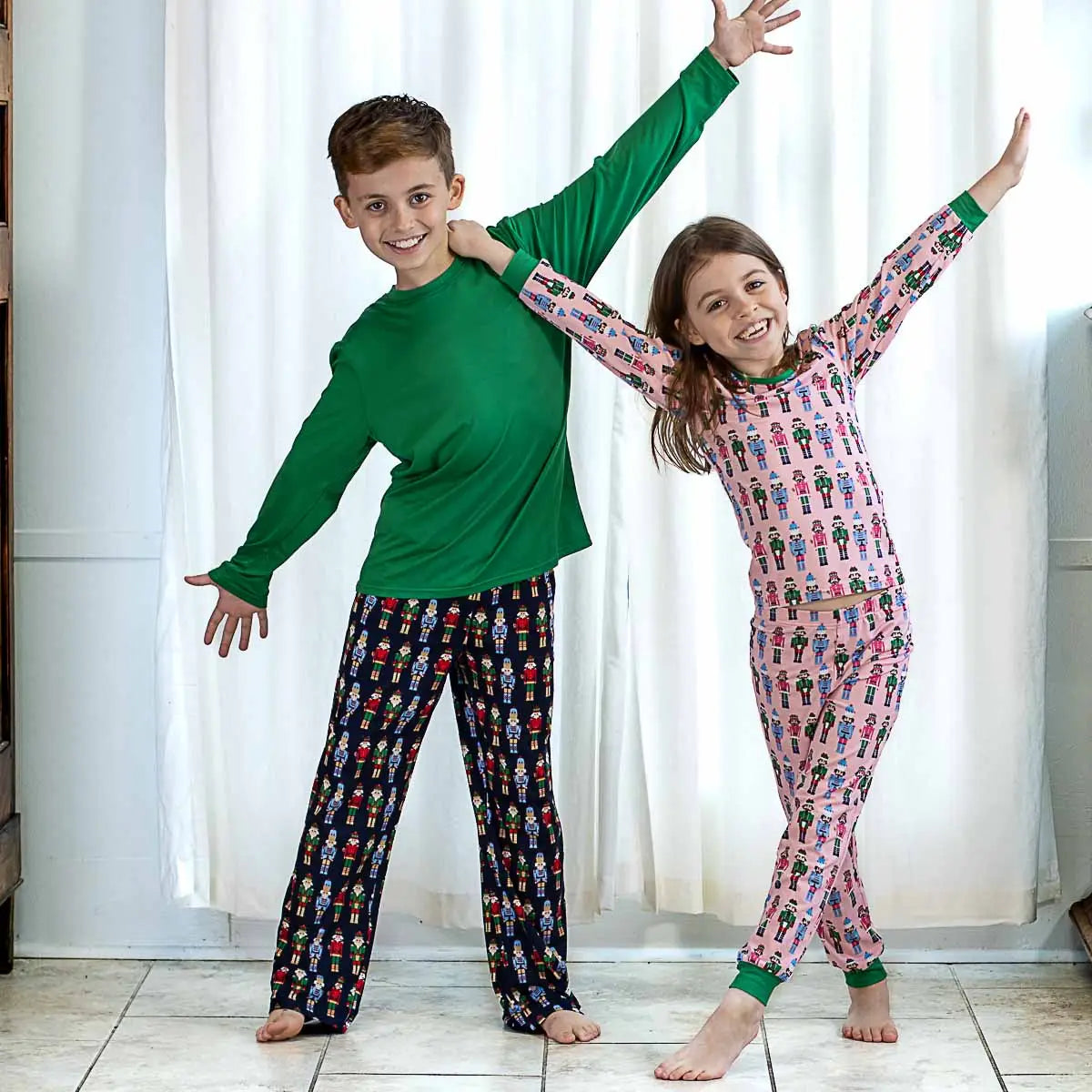 Kids Nutcracker March Long Sleeve Pajamas