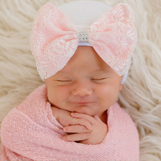 Pink Lacy Bow