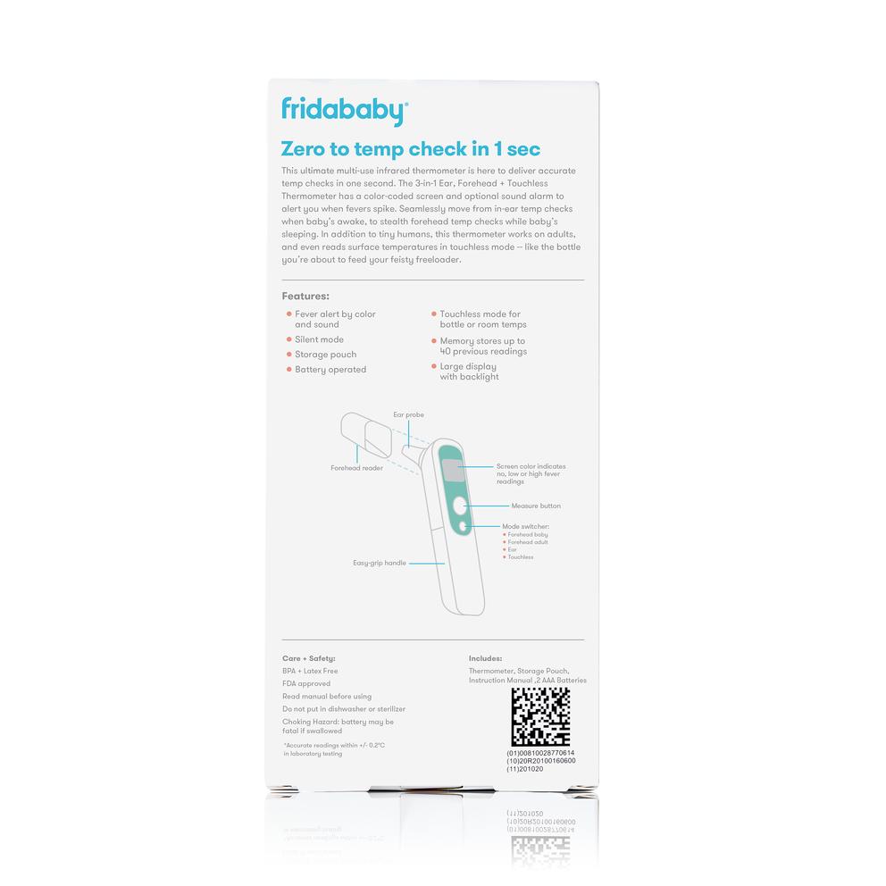 Frida Baby 3 in 1 Ear Forehead Touchless Thermometer