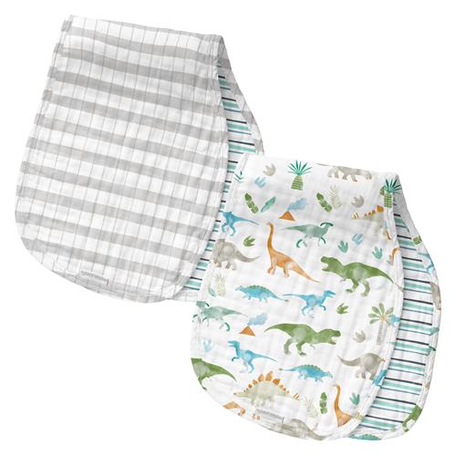 Stephen Joseph Muslin Burp Cloth Set - Dinosaur